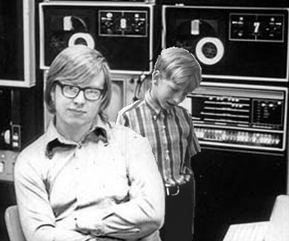 [Mr Gosling and Mr Gates. PIC]