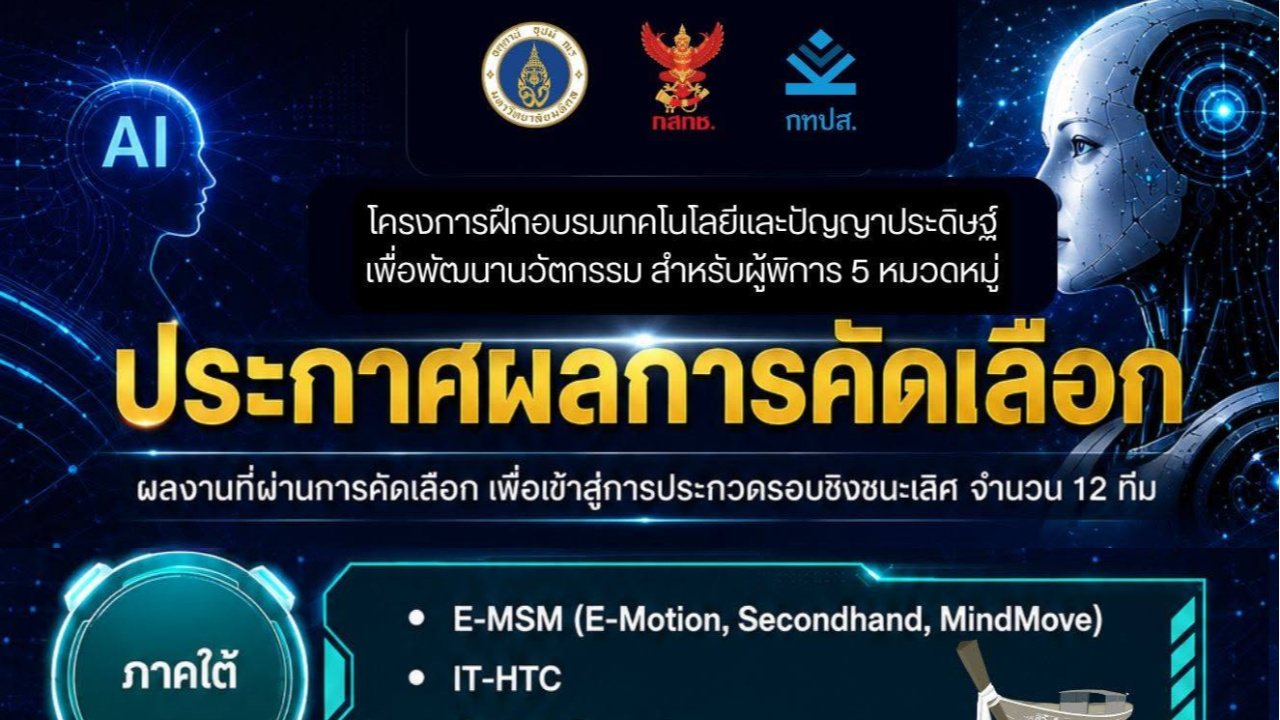 ทีม E-MSM นักศึกษาสาขาวิชาวิศวกรรมคอมพิวเตอร์ ผ่านการคัดเลือกเข้าสู่รอบชิงชนะเลิศโครงการ AI Access for All
